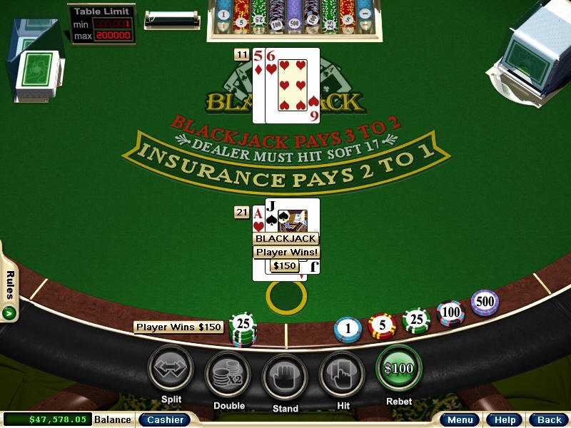 gamabet Blackjack Monitor